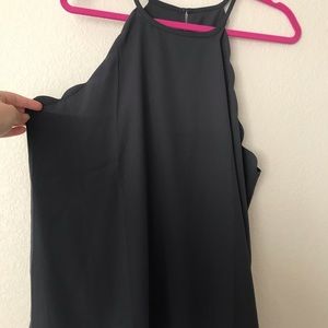 Scalloped Edge Grey LOFT tank